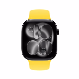 Crong Liquid siksniņa Apple Watch 38 / 40 / 41 / 42 mm, dzeltena