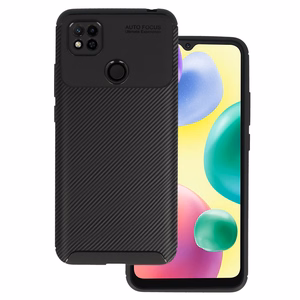 Vennus Carbon Elite viedtālruņa apvalks Xiaomi Redmi 10A, melns