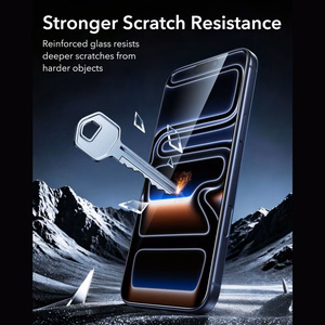 ESR UltraFit Armorite 2 rūdītu stiklu komplekts, paredzēts iPhone 18 Pro Max / 17 Pro Max, melns