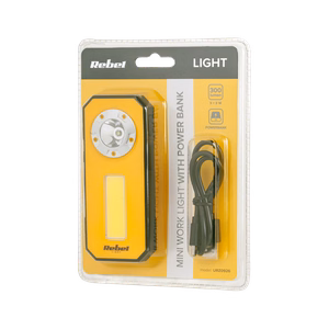 Mini akumulatora darbnīcas lampa (3 W COB + 3 W LED)