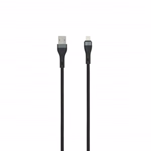 SEEK TOTI USB-A uz Lightning, 2 m pīts kabelis 2A (ne-MFI), melns