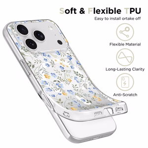 Tech-Protect FlexAir Magnētiskais viedtālruņa apvalks iPhone 17 Pro Max - Margrietiņas ar lapām