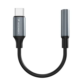 Wozinsky WACM-01 USB-C adapteris - 3.5 mm mini ligzda - melns
