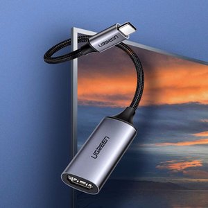 Ugreen USB Type C uz HDMI 2.0 adapteris 4K @ 60 Hz Thunderbolt 3 MacBook / PC pelēks (70444)