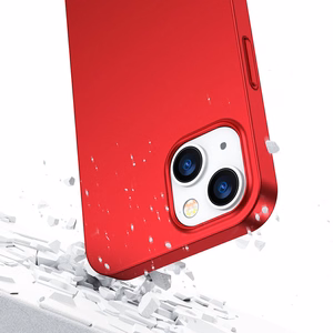 Joyroom 360 pilns apvalks priekšējais un aizmugurējais vāks iPhone 13 + rūdīts stikls aizsargstikls sarkans (JR-BP927 sarkans)