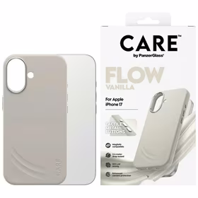 CARE by PanzerGlass FLOW MagSafe futrālis iPhone 17 - Bēšs