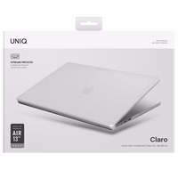 UNIQ maciņš Claro MacBook Air 13 M2/M3 caurspīdīgs/dove matte caurspīdīgs