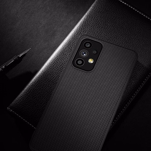 Nillkin Textured viedtālruņa apvalks izturīgs pastiprināts apvalks ar gēla rāmi un neilona aizmuguri Samsung Galaxy A73 melns