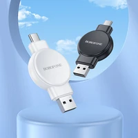 Borofone bezvadu indukcijas lādētājs viedpulkstenim BQ31 portatīvs 2,5W iWatch 1-9, SE/SE2, Ultra/Ultra2, Samsung Watch 1-7, Ultra melns