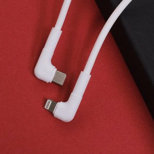 Maxlife MXUC-09 angle cable USB-C - Lightning 1,0 m 27W white