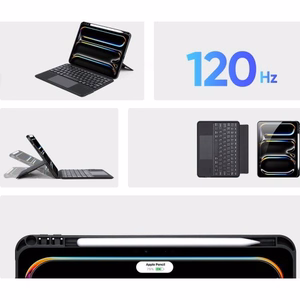 Dux Ducis DK Series bezvadu Bluetooth tastatūra priekš Apple iPad Pro 11 M4 (2024) melna