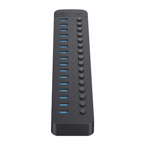 Orico CT2U3-16AB centrmezgls 16x USB-A 3.0 ar slēdžiem melns