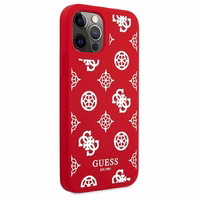 Guess GUHCP12LLSPEWRE iPhone 12 Pro Max 6.7" sarkans/sarkans cietais apvalks Peonijas kolekcija