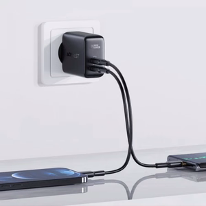 Acefast зарядное устройство 2x USB Type C 40W, PPS, PD, QC 3.0, AFC, FCP чёрное (A9 black)