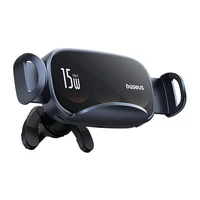 Auto turētājs ar indukcijas lādētāju Baseus LightChaser (melns)