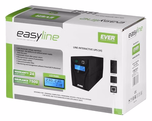 Ever EASYLINE 850 AVR USB Line-Interactive 0.85 kVA 480 W 2 AC kontaktligzdas