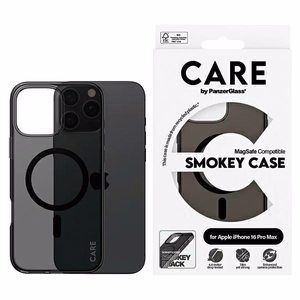 CARE by PanzerGlass Flagship viedtālruņa apvalks iPhone 16 Pro Max 6.9" dūmakains Magnētiskais 1352