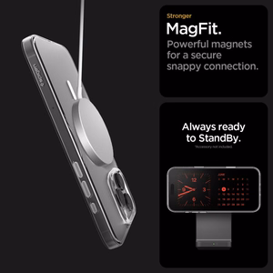 Spigen Thin Fit MagSafe Case for iPhone 16 Pro - Clear and White