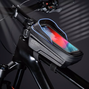 Tech-Protect V2 velosipēda soma ar vietu telefonam 1 l - melna