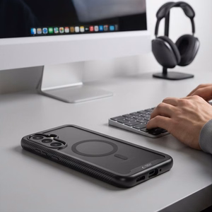 Tech-Protect Defense MagSafe vāciņš Samsung Galaxy S26 FE – matēts melns