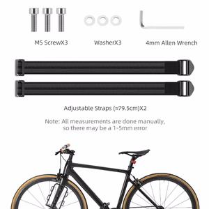 Rockbros 33210010001 priekšējais velosipēda bagāžnieks velosipēda dakšai - melns