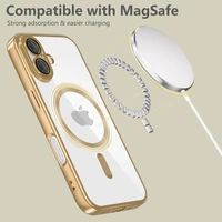 Tech-Protect MagFlex Magnētiskais iPhone 16 viedtālruņa apvalks - zelta