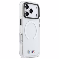 BMW M IML Shockproof Metal Logos MagSafe Maciņš for iPhone 17 Pro - Clear