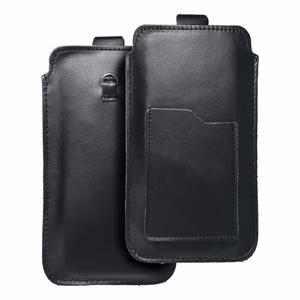 ROYAL - Ādas universālā jostas kabata / melna - Izmērs 2XL+plašs - SAMSUNG A12 / NOTE 9 / XIAOMI REDMI NOTE 10 PRO