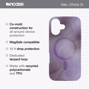 Incase Halo Case vāciņš ar MagSafe iPhone 16 tālrunim, Tidal Ocean krāsā
