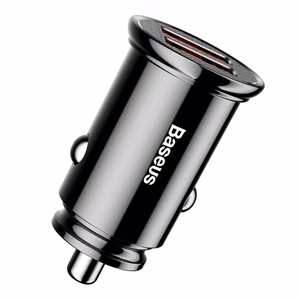 Baseus Circular automašīnas lādētājs 2x USB QC3.0, 30W, melns