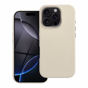 Maciņš priekš iPhone 16 PRO Forcell F-Protect Frame Premium saderīgs ar Magsafe antīki balts