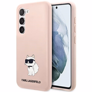 Karl Lagerfeld KLHCS23SSNCHBCP S23 S911 жёсткий чехол розовый/розовый Silicone Choupette