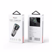 YESIDO AUTO LĀDĒTĀJS Y49 PD 30W QC3.0 18W USB-A+C MELNS