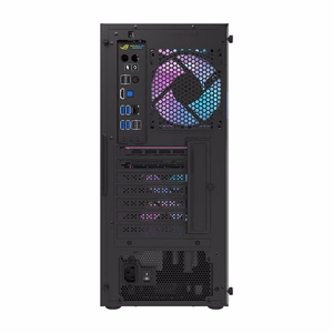 Darkflash DK351 datora korpuss (melns) + 4 RGB ventilatori