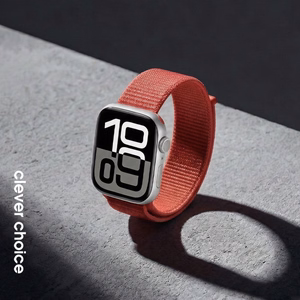 Crong Nylon Apple Watch sporta siksniņa, 38/40/41/42 mm, Red Fusion