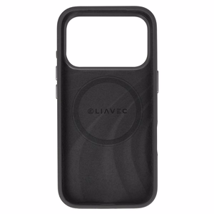 Liavec Silky maciņš ar metāla kameras rāmi priekš Iphone 17 Pro melns