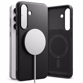 Ringke Onyx magnētiskais MagSafe viedtālruņa apvalks Samsung Galaxy S25 FE - melns