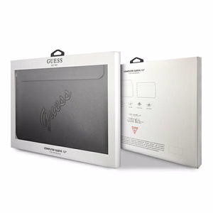 Guess Saffiano Script vāciņš 13" klēpjdatoram - melns