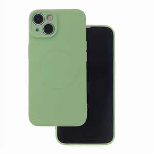 Maciņš Simple Color Mag priekš iPhone 16e / 17e gaiši zaļš