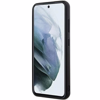 Karl Lagerfeld 3D Gumijas Mirdzošs Logotips viedtālruņa apvalks Samsung Galaxy S23+ - melns