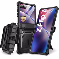 Supcase IBLSN Armorbox viedtālruņa apvalks Samsung Galaxy Z Flip 7 - melns
