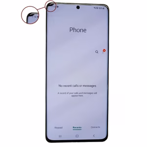LCD Display Compatible Samsung G998 S21 Ultra with Frame / Phantom Silver / (Renewed: Telemax) (with defects 1)