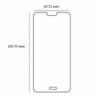Rūdītais stikls 2,5D Huawei P20 Pro