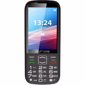 myPhone Halo 4 LTE – pogu tālrunis, melns, 3.5 collu TFT, 128/64 MB, Dual SIM, 3G, Bluetooth, 2 MP kamera, 2500 mAh
