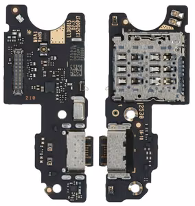 Elastīgais savienotājs Xiaomi Redmi Note 15 5G/Poco M8 5G ar uzlādes savienotāju un mikrofonu, SIM kartes kontaktu oriģināls (service pack)