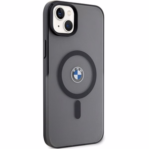 BMW Signature MagSafe macins priekš iPhone 14 Plus/15 Plus - Melns