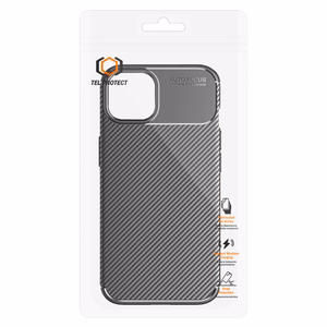 Tel Protect Carbon Elite maciņš iPhone 16 melns