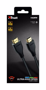 Trust Gaming GXT 731 Ruza – HDMI Type-A kabelis, 1,8 m, melns