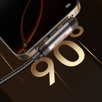 Joyroom S-A56 EnjoyX sērijas 90° USB-C - Lightning kabelis 30W 1.2m - melns