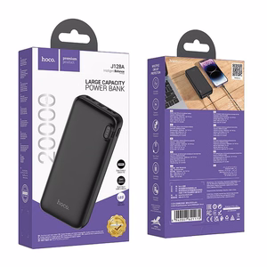 Portatīvais lādētājs (m) Hoco 20000 mAh 2A J128A melns